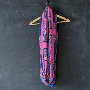 Aerie Infinity Scarf Colorful Pink Blue